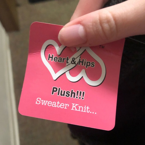 heart & hips plush turtleneck sweater - Picture 3 of 4